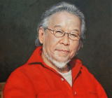 自画像（文部科学大臣賞受賞作品拡大）