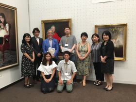 作者と肖像画塾参加者