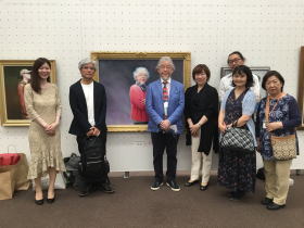 作者と肖像画塾参加者